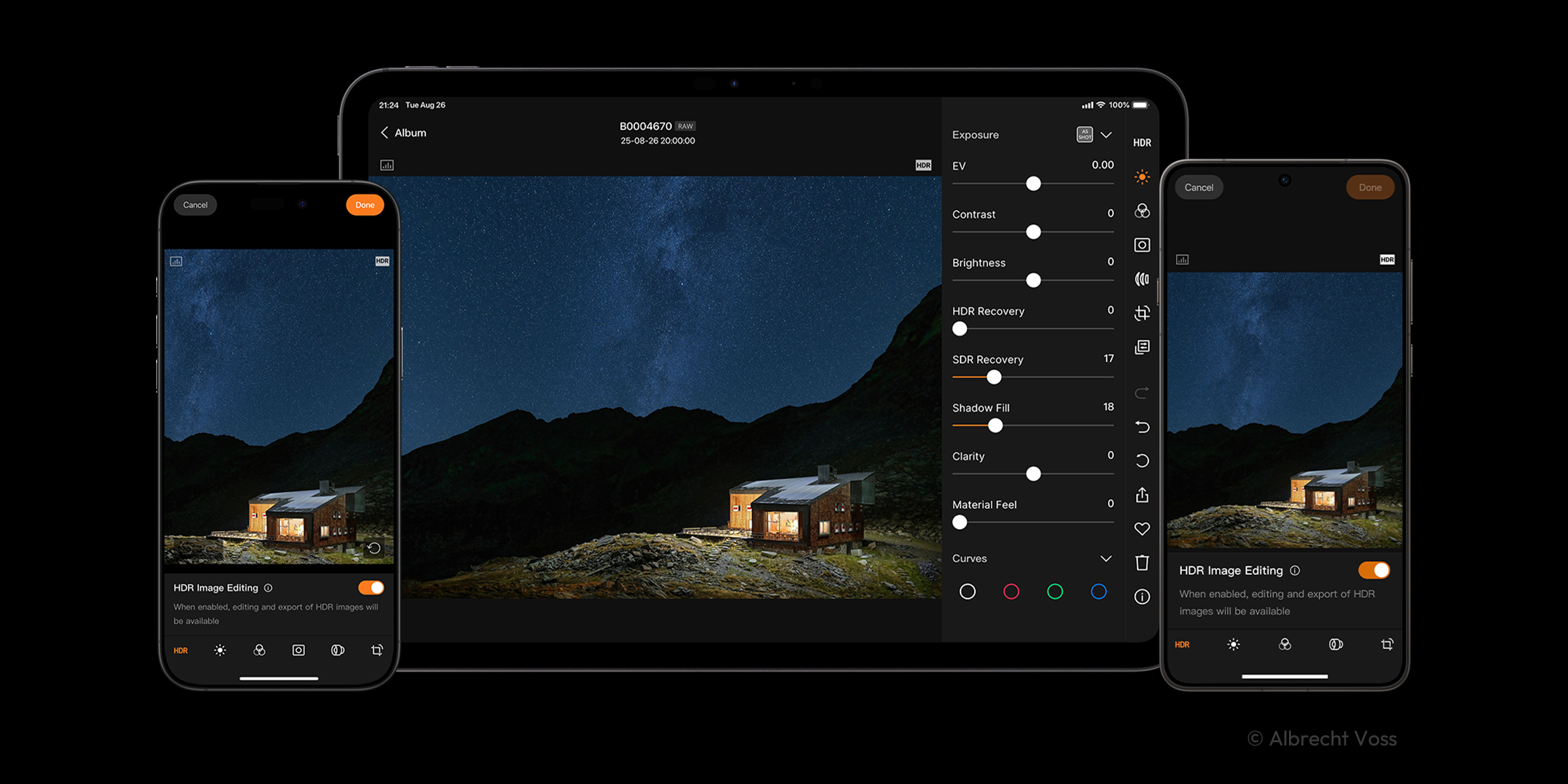 Hasselblad Phocus Mobile 行動編修介面